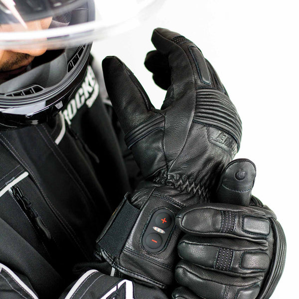 Rocket Burner Heated Leather Motorcycle Gloves - Joe Rocket®