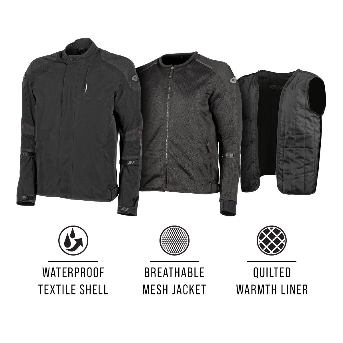 Joe Rocket Canada® Alter Ego 3-in-1 Motorcycle Riding Jacket